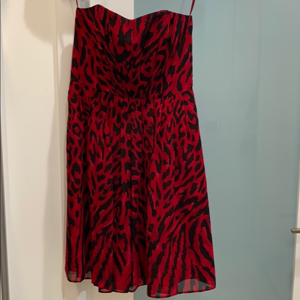 White House Black Market Animal Print Dress
